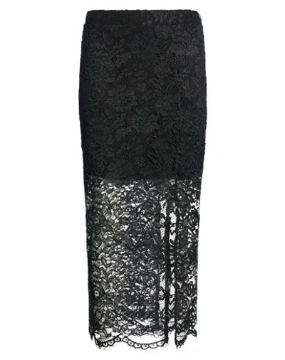 Motel Woman Midi Skirt Black Size S Nylon, Cotton