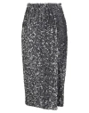 Motel Woman Midi Skirt Grey Size M Polyester, Elastane In Gray