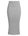 Motel Woman Midi Skirt Light Grey Size Onesize Acrylic, Viscose, Wool, Alpaca Wool In Gray