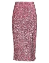 Motel Woman Midi Skirt Pink Size M Polyester, Elastane In Pink