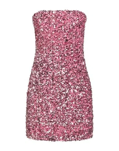 Motel Woman Mini Dress Pink Size M Polyester, Elastane