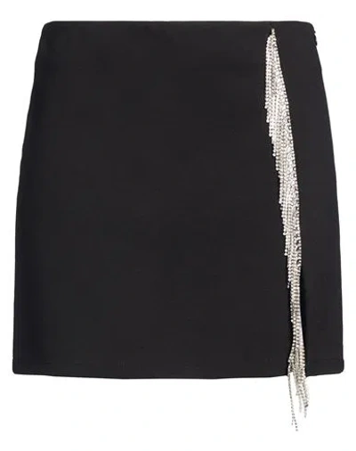 Motel Woman Mini Skirt Black Size M Viscose, Nylon, Elastane
