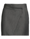 Motel Woman Mini Skirt Grey Size M Polyester, Viscose, Elastane In Gray