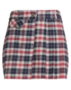 Motel Woman Mini Skirt Navy Size M Cotton In Blue
