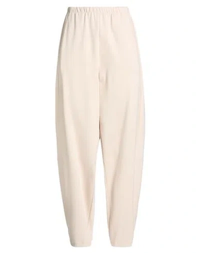 Motel Woman Pants Beige Size L Viscose, Polyamide, Elastane In Neutral
