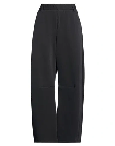 Motel Woman Pants Black Size L Cotton, Polyester, Elastic Fibres