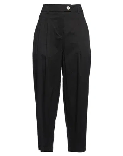 Motel Woman Pants Black Size S Cotton, Elastane