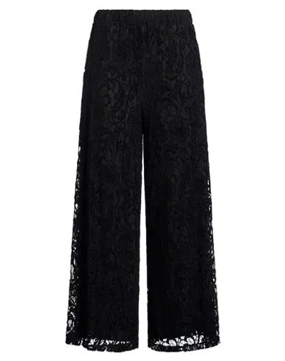 Motel Woman Pants Black Size M Viscose, Nylon, Cotton