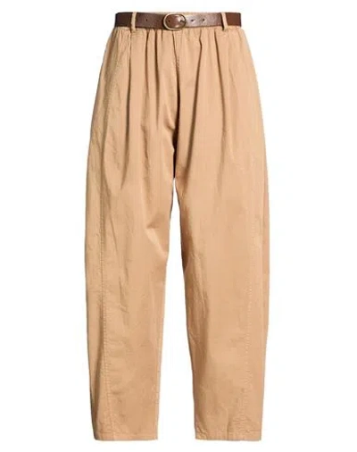 Motel Woman Pants Brown Size S Cotton, Elastane