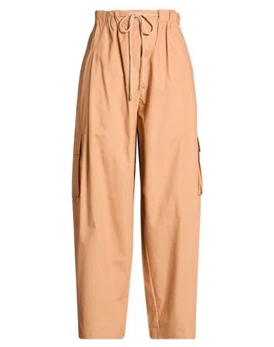 Motel Woman Pants Camel Size M Cotton In Brown