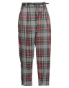 Motel Woman Pants Grey Size M Polyester, Rayon, Elastane In Multi