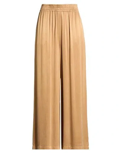 Motel Woman Pants Khaki Size M Cupro, Viscose In Neutral