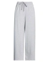 Motel Woman Pants Light Grey Size Onesize Cotton, Polyester In Gray