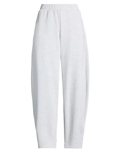 Motel Woman Pants Light Grey Size Onesize Cotton, Polyester In White