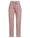 Motel Woman Pants Red Size M Acetate, Viscose In Pink
