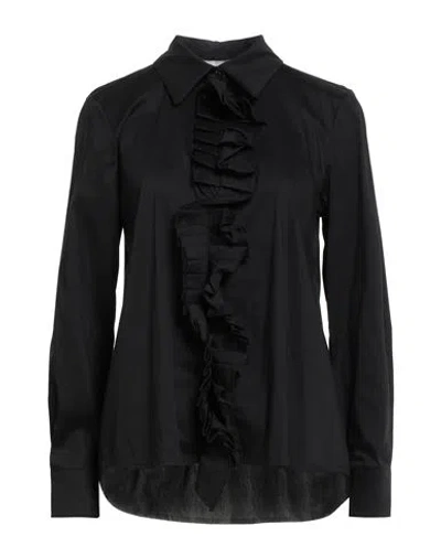 Motel Woman Shirt Black Size S Cotton, Polyamide, Elastic Fibres