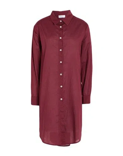Motel Woman Shirt Burgundy Size Onesize Cotton In Red