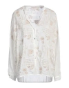 Shop Motel Woman Shirt Cream Size Onesize Polyester, Cotton, Silk In White