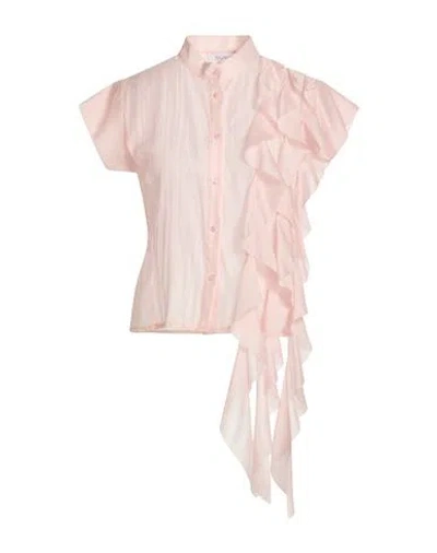 Motel Woman Shirt Pink Size S Lyocell, Polyester