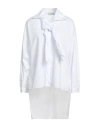Motel Woman Shirt White Size Onesize Cotton, Polyamide, Elastane In White