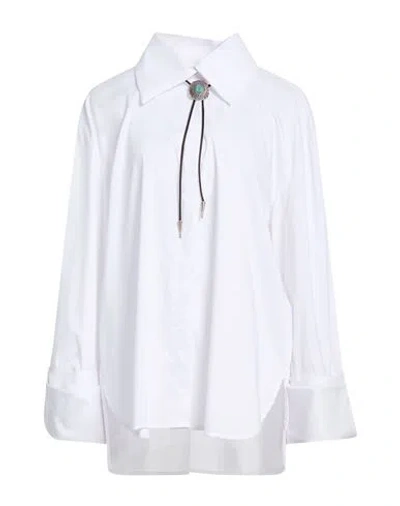 Motel Woman Shirt White Size Onesize Polyester, Cotton, Elastane