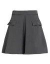 Motel Woman Shorts & Bermuda Shorts Grey Size M Polyester, Viscose, Elastane In Gray