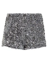 Motel Woman Shorts & Bermuda Shorts Grey Size M Polyester, Viscose, Elastane In Gray