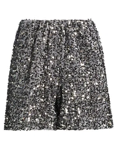 Motel Woman Shorts & Bermuda Shorts Grey Size S Polyester