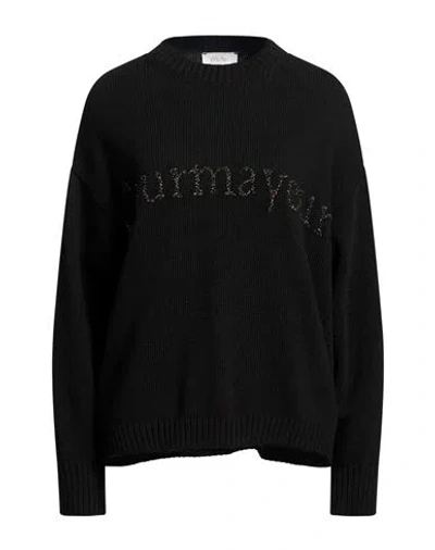 Motel Woman Sweater Black Size Onesize Acrylic, Viscose, Wool, Alpaca Wool