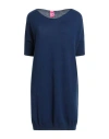 Motel Woman Sweater Blue Size Onesize Cashmere In Blue