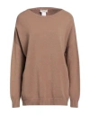 Motel Woman Sweater Camel Size Onesize Viscose, Polyester, Polyamide In Brown