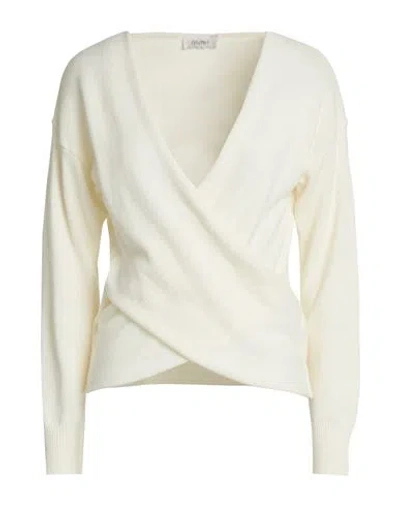 Motel Woman Sweater Cream Size Onesize Viscose, Polyamide, Wool, Cashmere In White