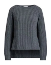 Motel Woman Sweater Grey Size Onesize Virgin Wool, Acrylic In Gray