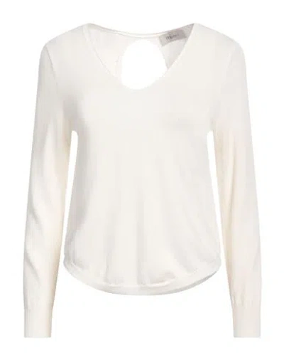 Motel Woman Sweater Ivory Size Onesize Viscose, Polyamide In Neutral