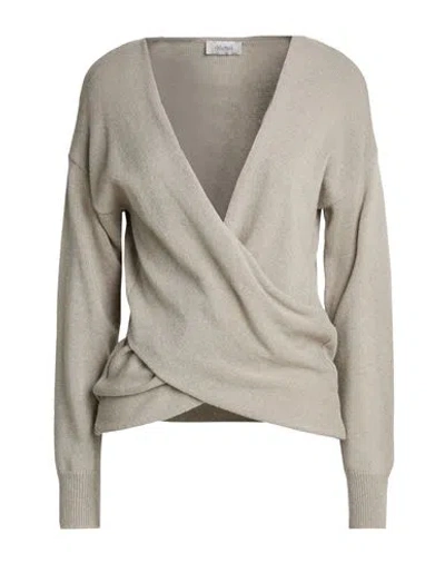 Motel Woman Sweater Light Grey Size Onesize Viscose, Polyamide, Wool, Cashmere In Gray