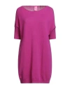 Motel Woman Sweater Magenta Size Onesize Cashmere In Purple