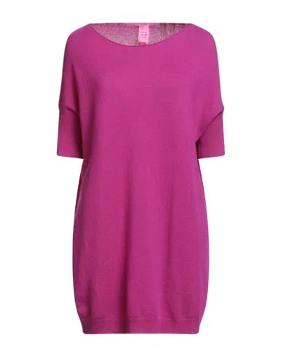 Motel Woman Sweater Magenta Size Onesize Cashmere In Purple