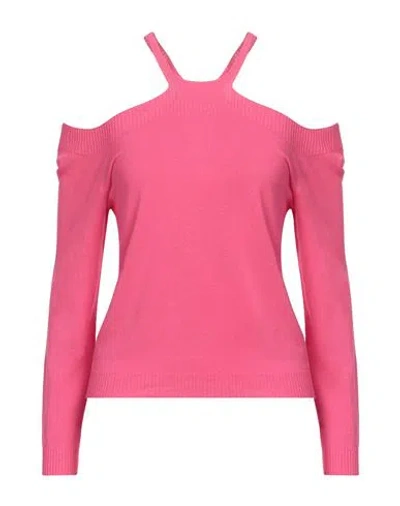 Motel Woman Sweater Magenta Size Onesize Viscose, Polyester