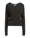 Motel Woman Sweater Military Green Size Onesize Acrylic, Wool, Polyamide In Green