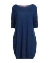 Motel Woman Sweater Navy Size Onesize Cashmere In Blue