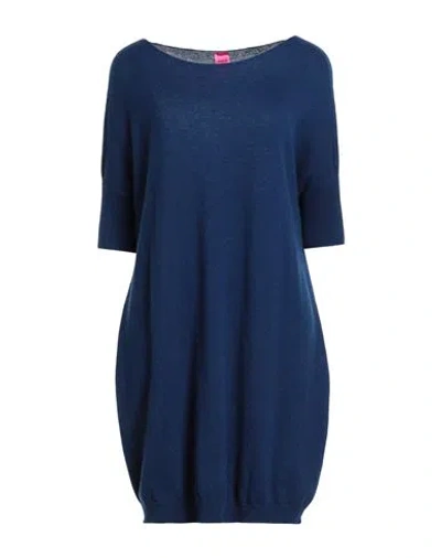 Motel Woman Sweater Navy Size Onesize Cashmere In Blue