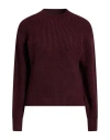 Motel Woman Sweater Plum Size Onesize Viscose, Polyester, Polyamide In Burgundy
