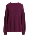 Motel Woman Sweater Purple Size Onesize Wool, Viscose, Polyamide, Cashmere In Purple