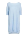 Motel Woman Sweater Sky Blue Size Onesize Cashmere
