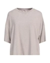 Motel Woman T-shirt Grey Size S Viscose, Elastane
