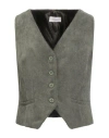 Motel Woman Tailored Vest Military Green Size S Polyester, Polyamide, Elastane