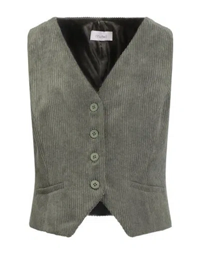 Motel Woman Tailored Vest Military Green Size S Polyester, Polyamide, Elastane