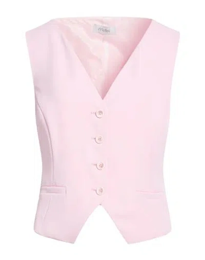 Motel Woman Tailored Vest Pink Size M Polyester, Elastane