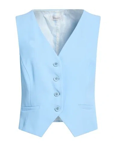 Motel Woman Tailored Vest Sky Blue Size M Polyester, Elastane