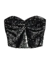 Motel Woman Top Black Size M Polyester In Black